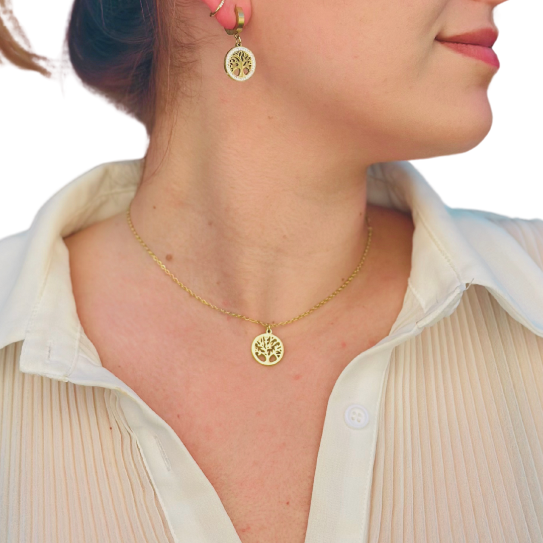Boucles d'oreilles Arbre de vie