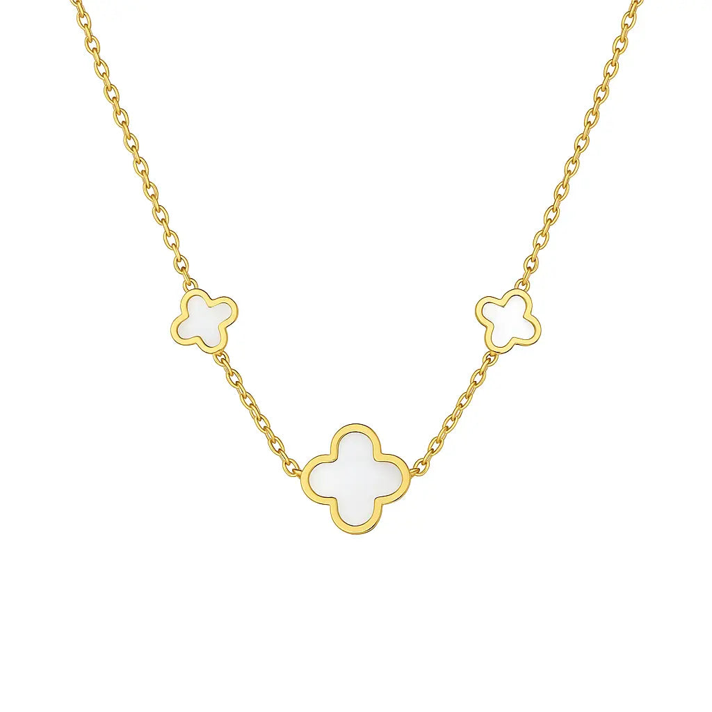 Collier Trèfle Éclat-Court (40-46cm) Harmony & Senteur