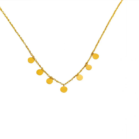 Collier Luna – doré, minimaliste Harmony & Senteur