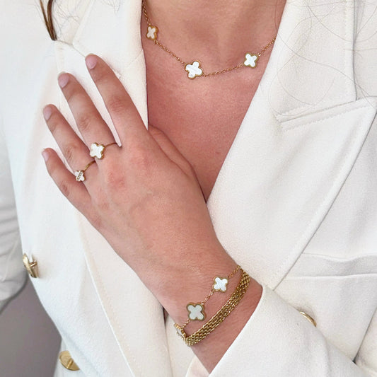 Collier Trèfle Éclat-Court (40-46cm)