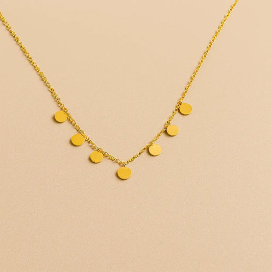 Collier Luna – doré, minimaliste - Harmony & Senteur