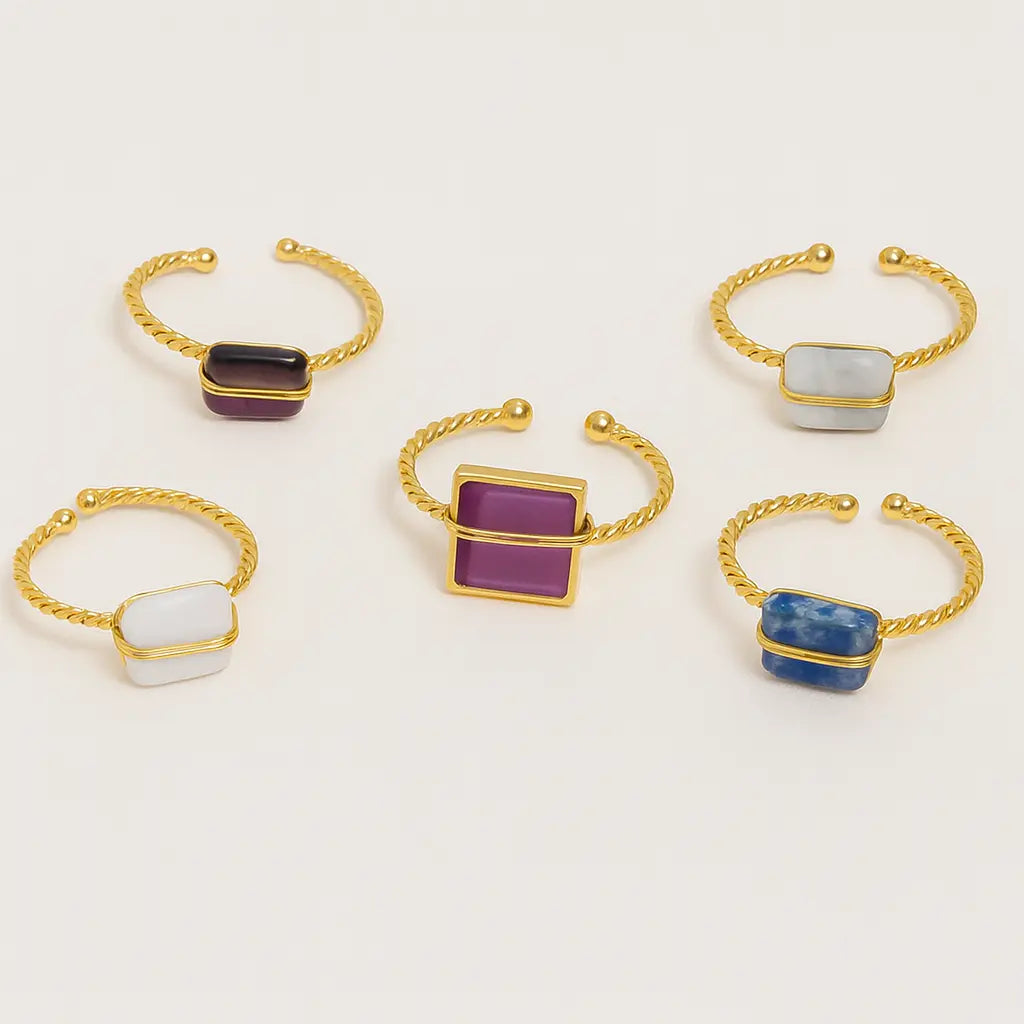 Bague Alana -Pierre Naturelle - Harmony & Senteur