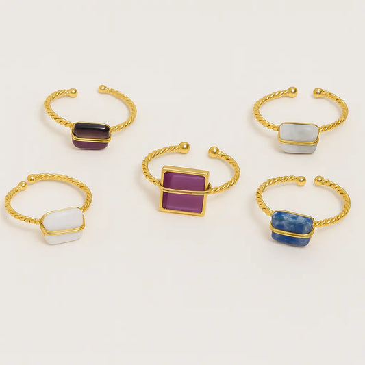 Bague Alana -Pierre Naturelle - Harmony & Senteur