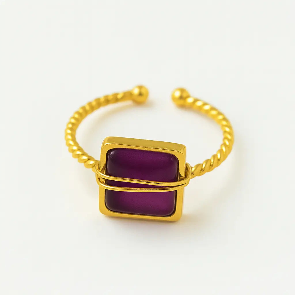 Bague Alana -Pierre Naturelle - Harmony & Senteur