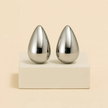 boucles d'oreilles Elise en acier inoxydable argenté