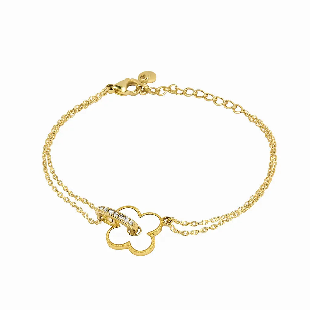 Bracelet Trèfle Jade - Souple - Harmony & Senteur