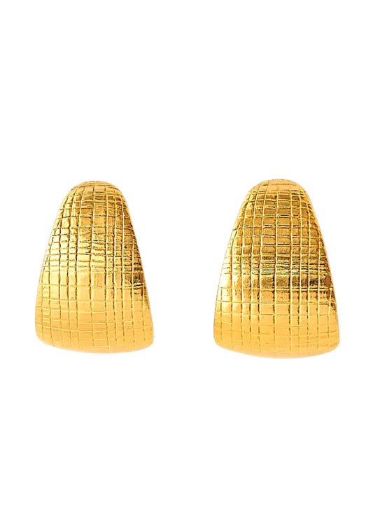 Boucles d’oreilles créoles Liora – Dorées ou Argentées Harmony & Senteur
