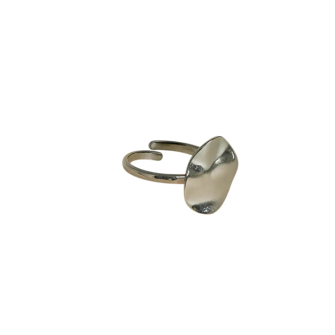 Bague Ysée - Dôme martelé argenté Harmony & Senteur
