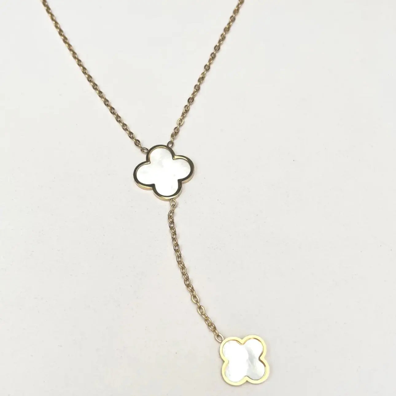 Collier Éclat Jade – doré, nacre - Harmony & Senteur