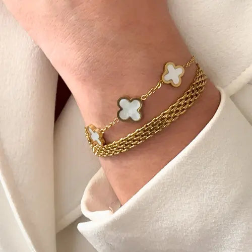 Bracelet Trèfle Éclat Nacré Harmony & Senteur