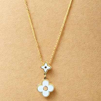 Collier trèfle Jade