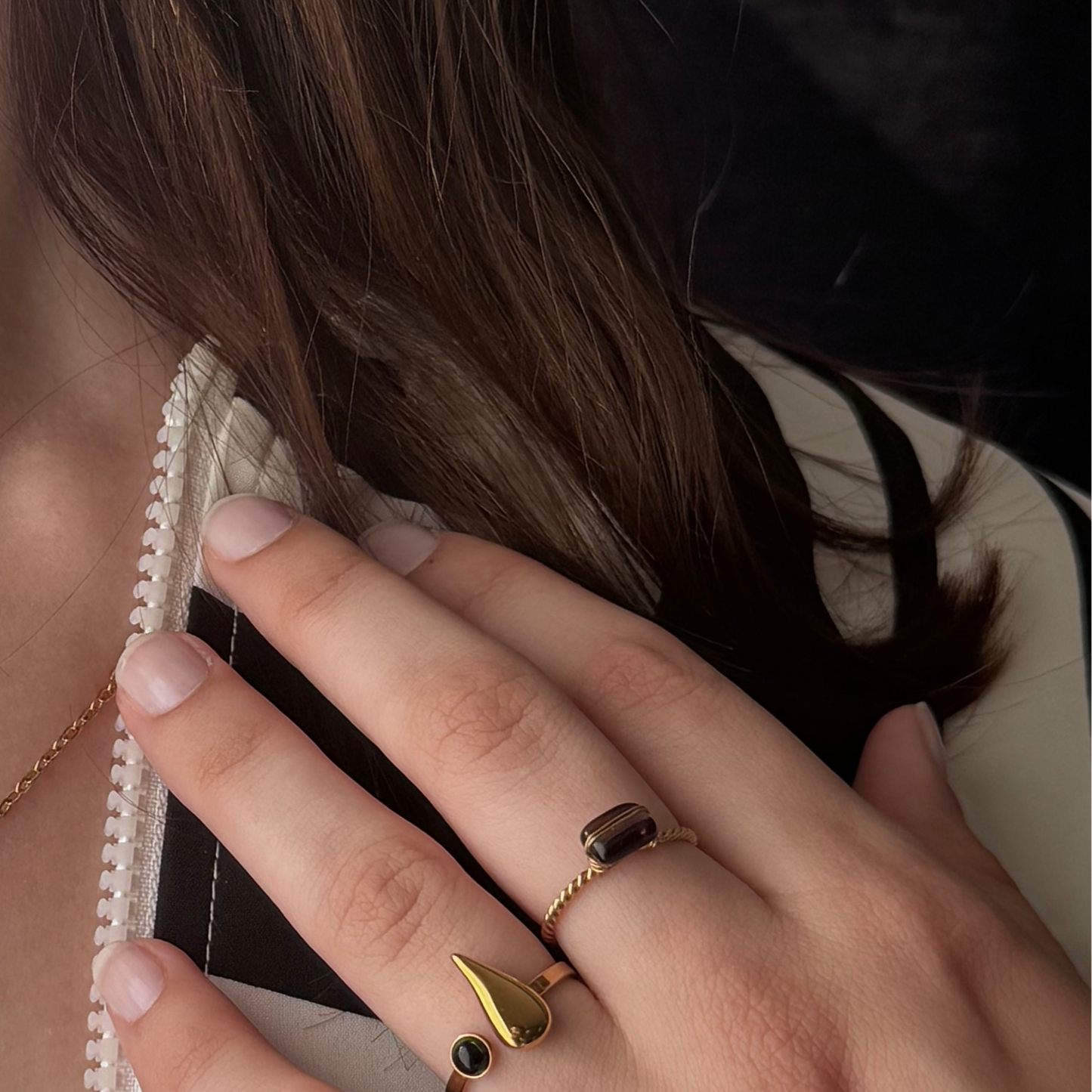 Bague Alana -Pierre Naturelle - Harmony & Senteur