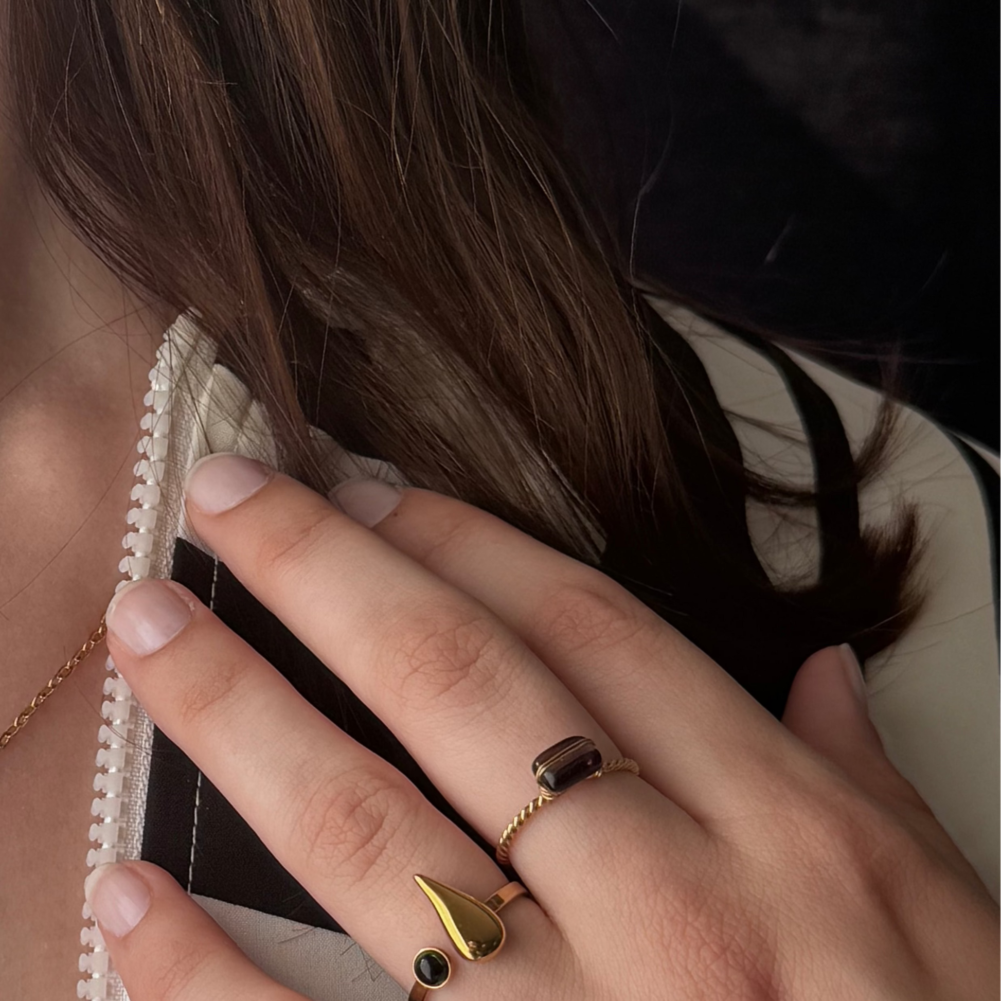 Bague Alana -Pierre Naturelle - Harmony & Senteur