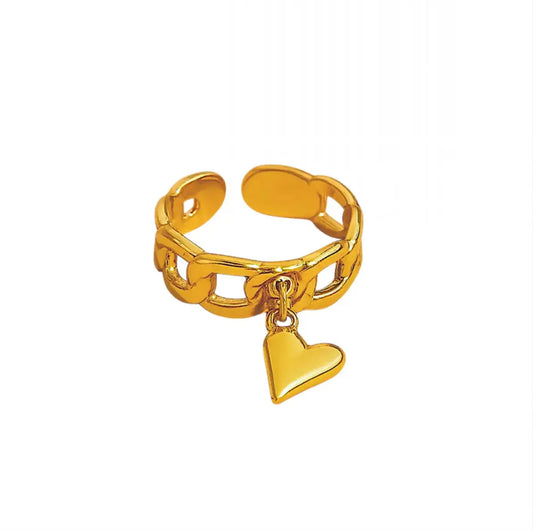 Bague Cœur Libre – dorée Harmony & Senteur
