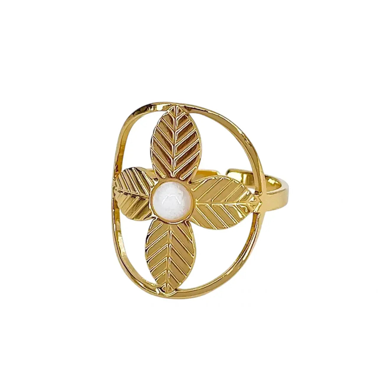 Bague Boréal – doré, cristaux Harmony & Senteur