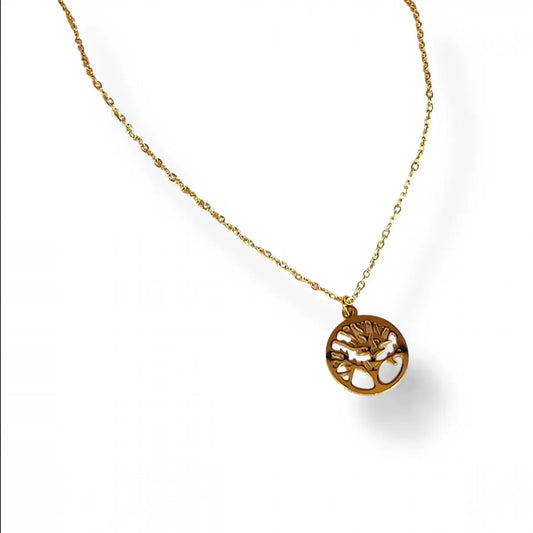 Collier Arbre de Vie – doré, symbole Harmony & Senteur